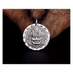 925 Silver Six-Syllable Mantra Vaishravana Pendant